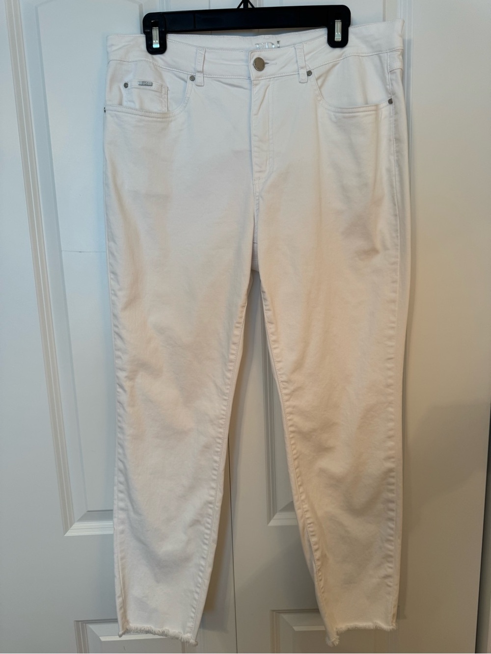 Women's Designer Straight Leg Jeans - White. Like new.